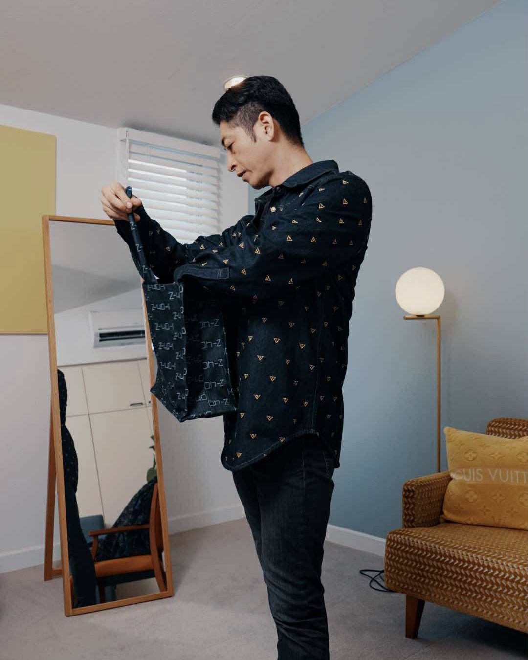 TJ デニムトートバッグ